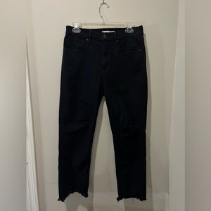 Levi 724 High Rise Straight Crop Jeans